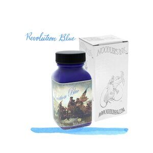 Noodler's Revolution Blue Fountain Pen Ink New Without Box 3 OZ Glass Bottle